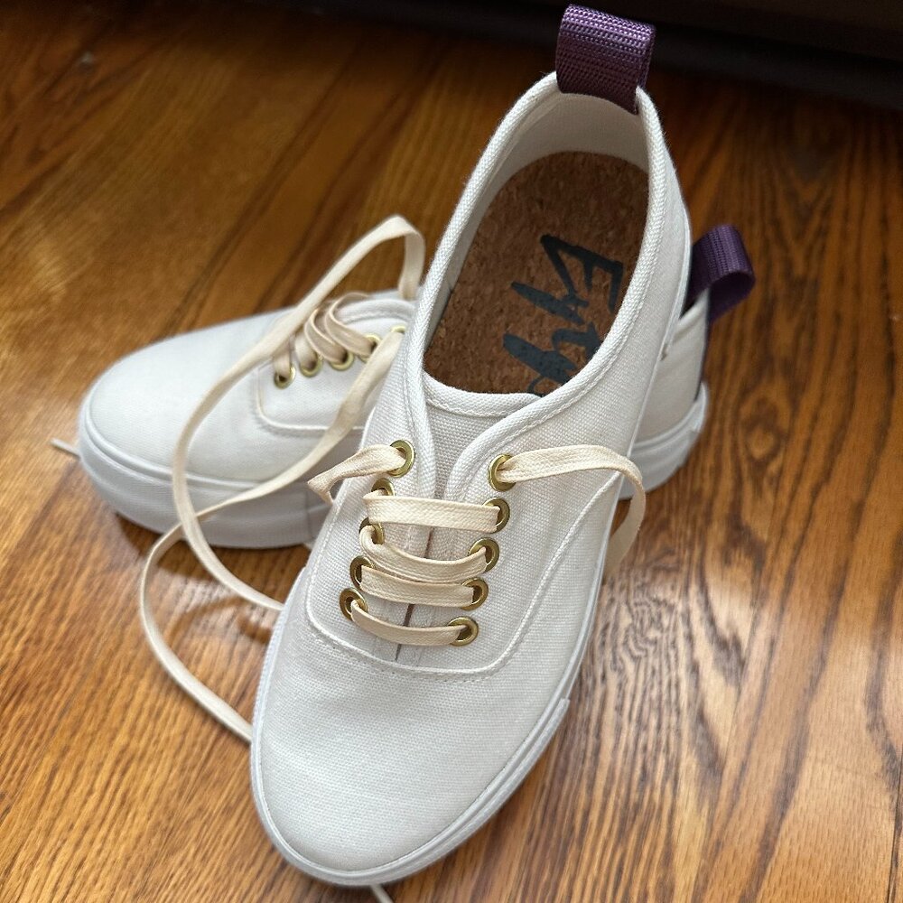 EYTYS Mother White with Purple Accent Sneakers